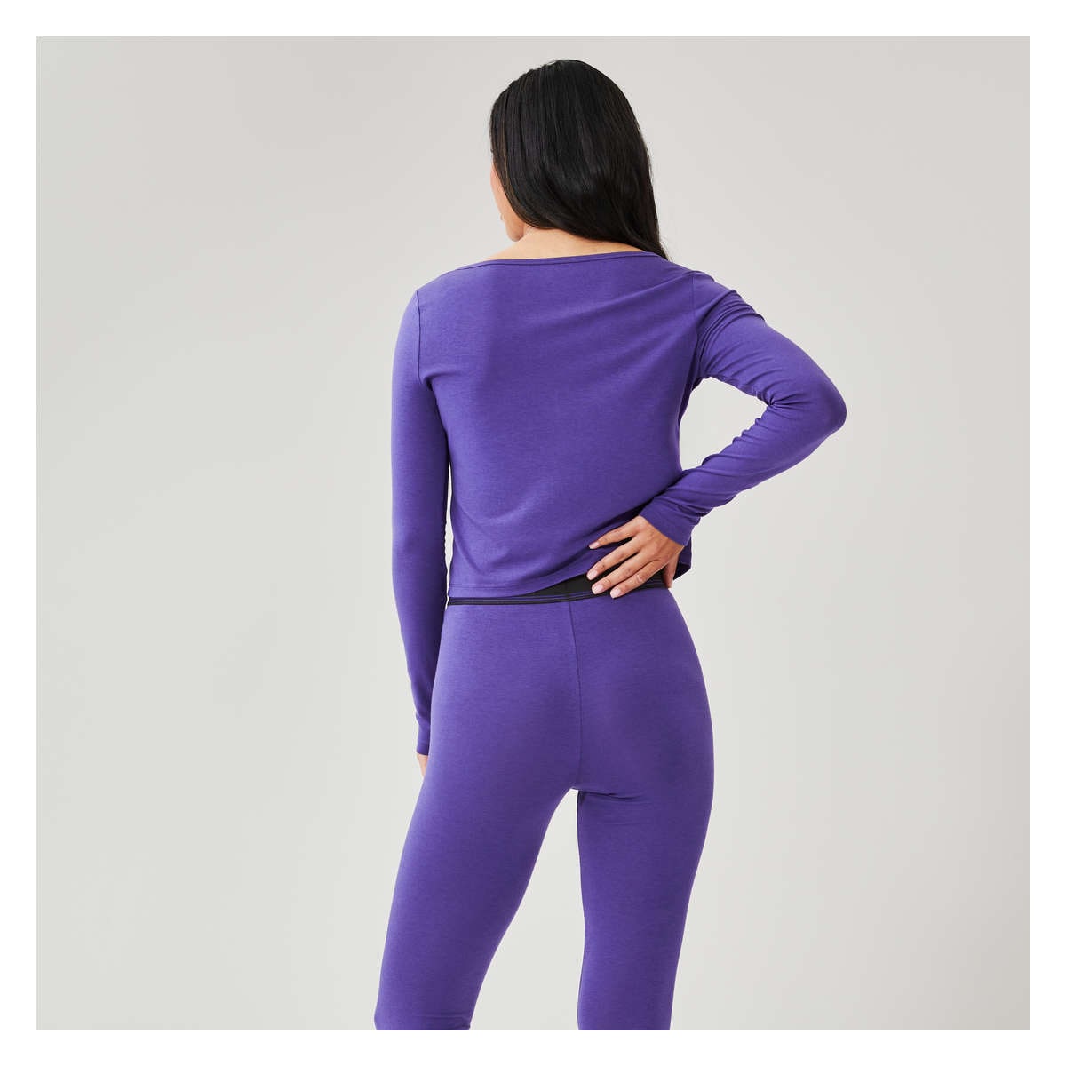 Modal Sleep Legging in Dark Purple from Joe Fresh